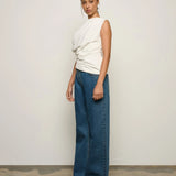 One Of Others Pallas Top in Chalk