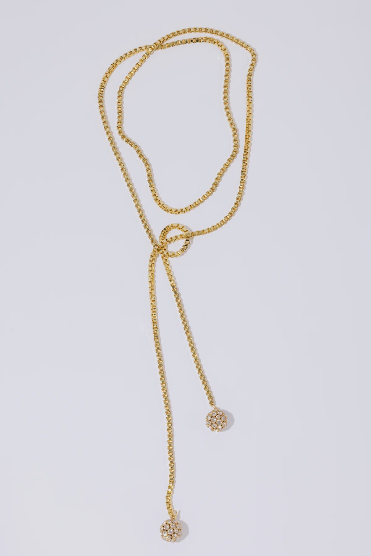 Pearl Octopuss.y Crystal Sphere Tie in Gold