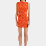Sir Blanca Mini Dress in Palmera Tangerine