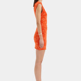 Sir Blanca Mini Dress in Palmera Tangerine