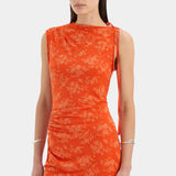 Sir Blanca Mini Dress in Palmera Tangerine