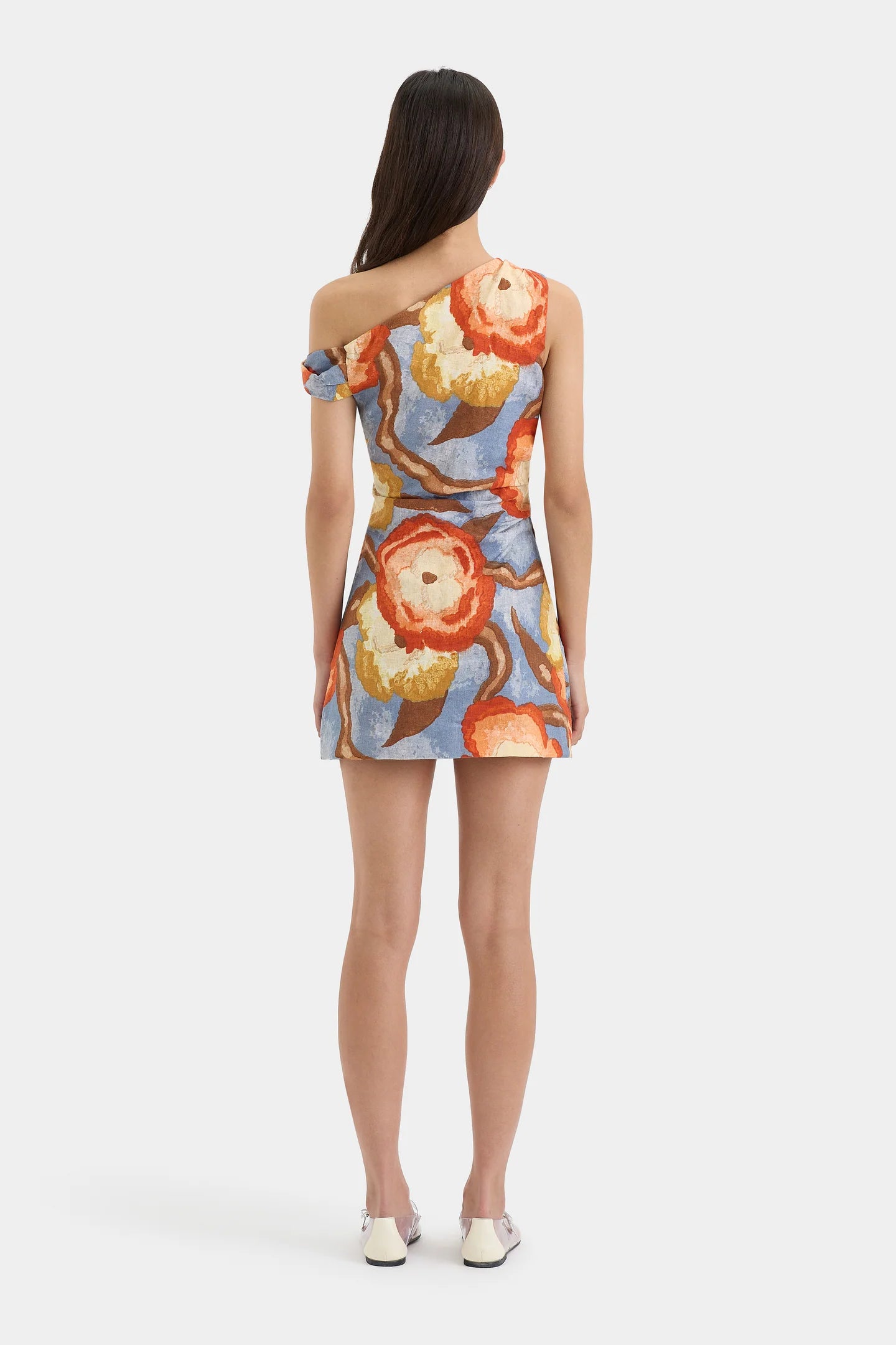 Sir Avery Twist Mini Dress in Camellia Print