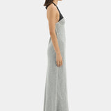 Sir Lisander Halter Midi Dress in Polka Dot Bianca