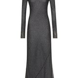 Sir Lisander long Sleeve Dress in Polka Dot Nero