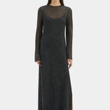 Sir Lisander long Sleeve Dress in Polka Dot Nero