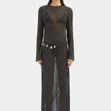 Sir Lisander long Sleeve Dress in Polka Dot Nero