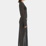Sir Lisander long Sleeve Dress in Polka Dot Nero