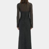 Sir Lisander long Sleeve Dress in Polka Dot Nero