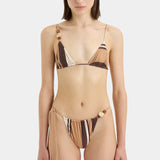 Sir Mahogany String Brief in Cantina Stripe