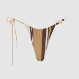 Sir Mahogany String Brief in Cantina Stripe