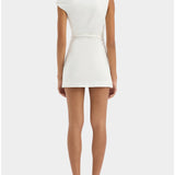 Sir Tamara Knot Mini Dress in Ivory