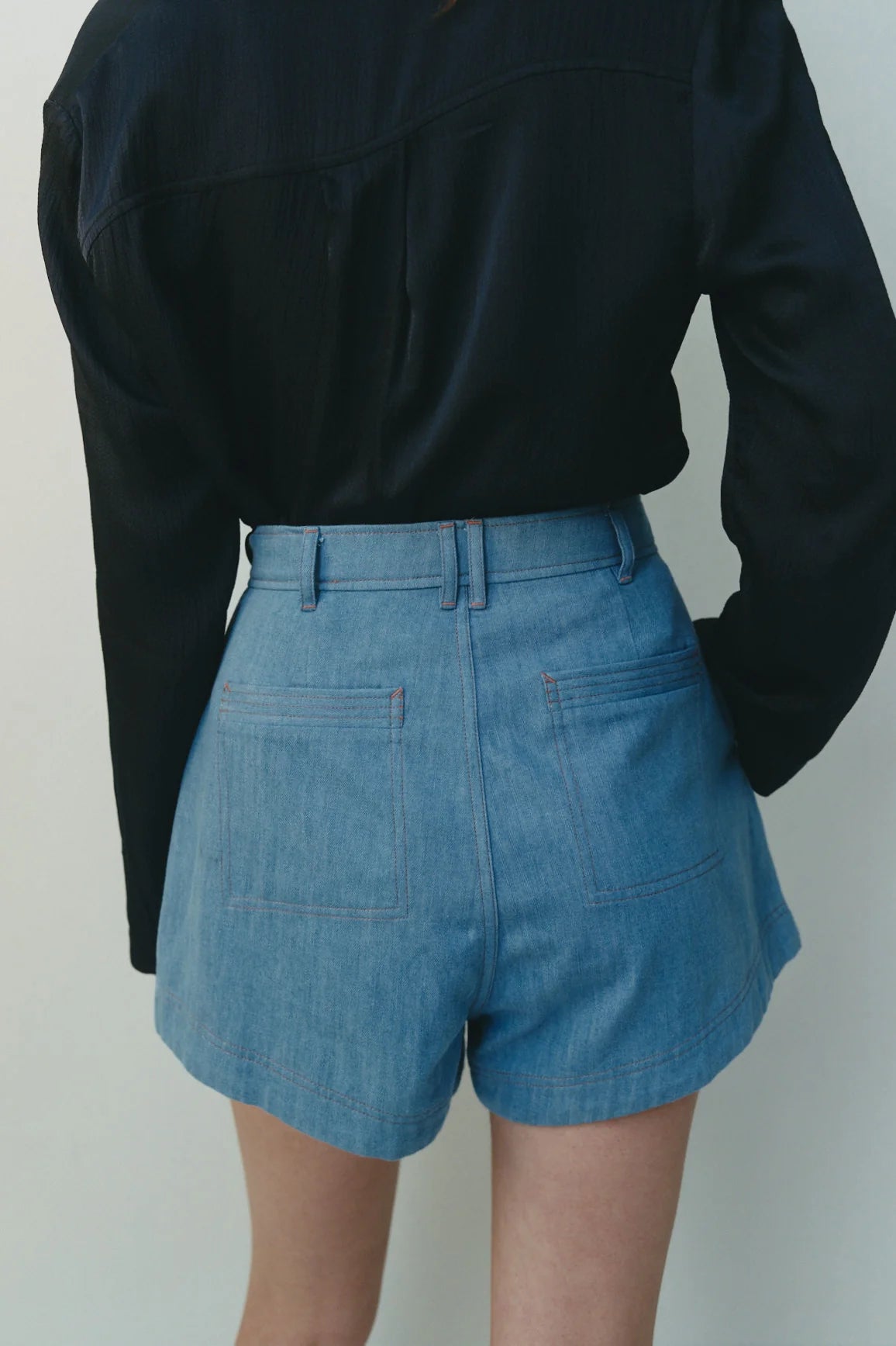 Sarah-Jane Clarke Greco Short in Vintage Denim