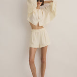 Sarah-Jane Clarke Liberty Short in Twilight Ivory