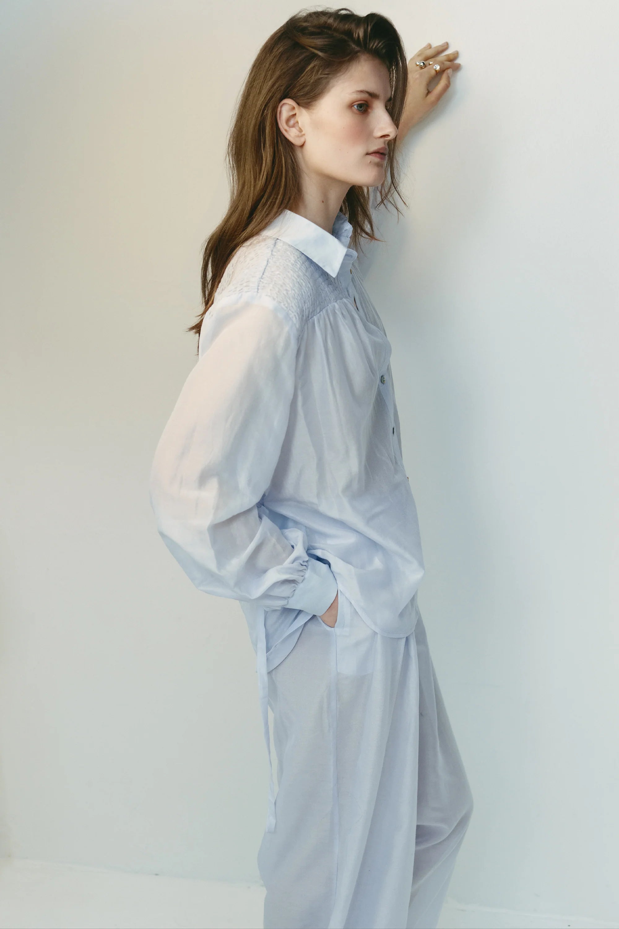 Sarah-Jane Clarke Monet Blouse in Misty Blue