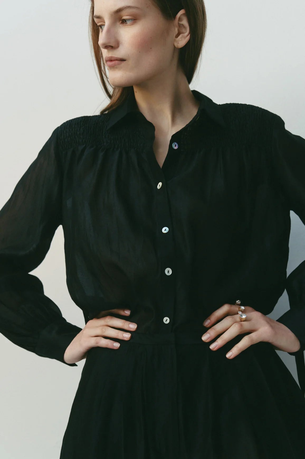 Sarah-Jane Clarke Monet Blouse in Ebony