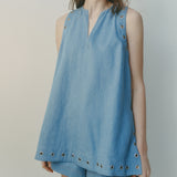 Sarah-Jane Clarke Tula Tunic in Vintage Denim