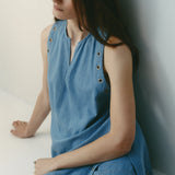 Sarah-Jane Clarke Tula Tunic in Vintage Denim