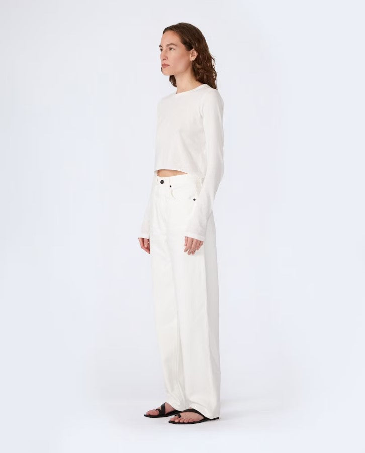 Slvrlake Koko High Rise Relaxed in White