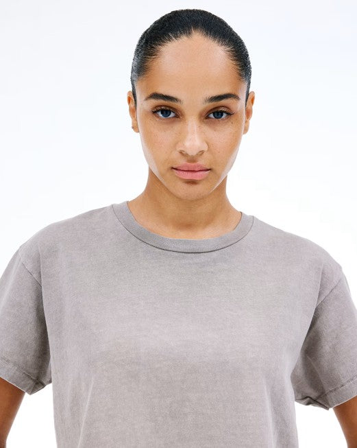 Slvrlake Square Tee in Desert Taupe