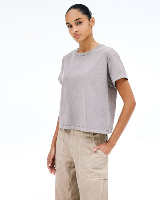 Slvrlake Square Tee in Desert Taupe