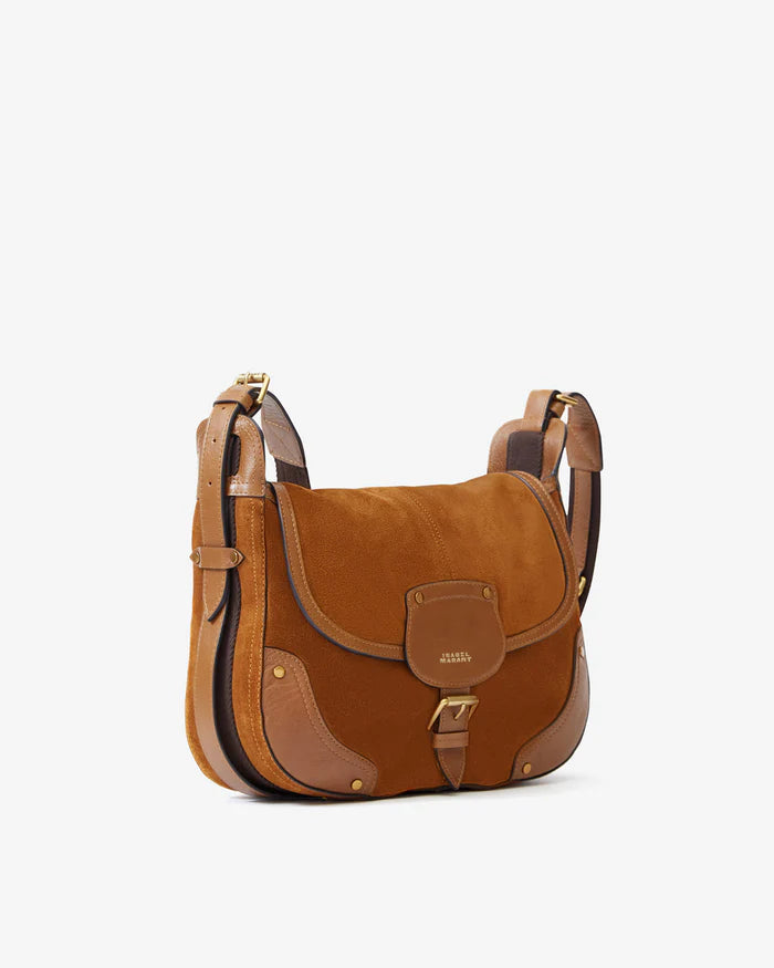 Isabel Marant Sierra Shoulder Strap Bag in Cognac