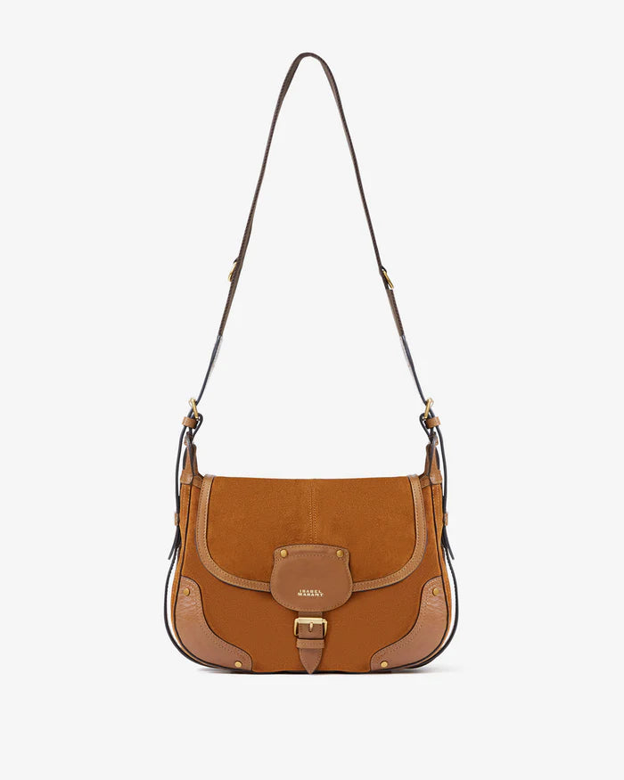 Isabel Marant Sierra Shoulder Strap Bag in Cognac