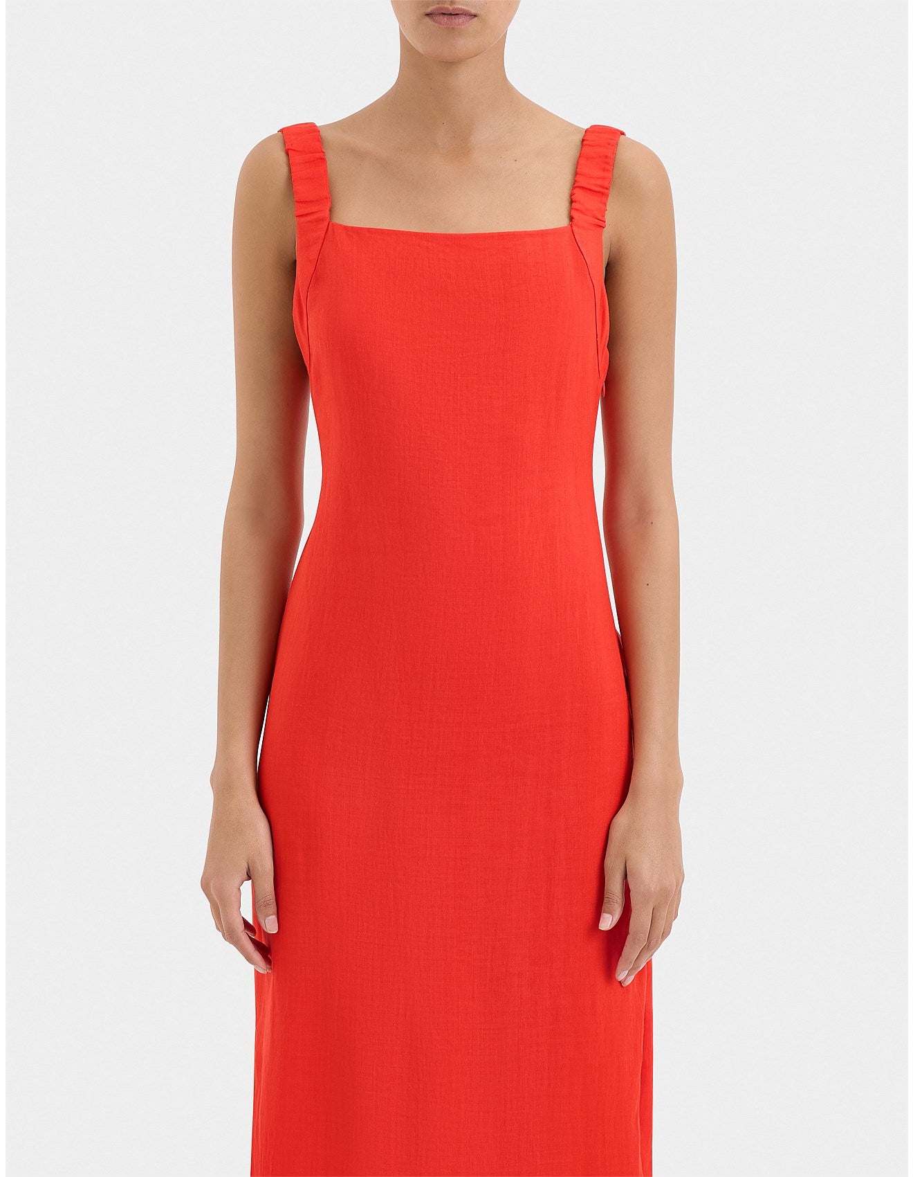 Sir Rosalia Open Back Dress in Tangerine