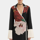 Sir Florian Wrap Shirt Dress in Wildflower Floral