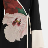 Sir Florian Wrap Shirt Dress in Wildflower Floral