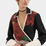 Sir Florian Wrap Shirt Dress in Wildflower Floral