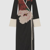 Sir Florian Wrap Shirt Dress in Wildflower Floral