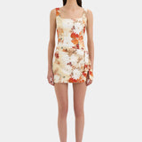 Sir Jessamine Tie Mini Dress in Posy Floral