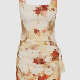 Sir Jessamine Tie Mini Dress in Posy Floral