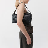 St Agni Woven Slim Tote in Black