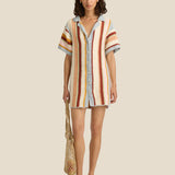 Soleil Soleil Jules Mini Dress in Iris Crochet