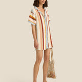 Soleil Soleil Jules Mini Dress in Iris Crochet