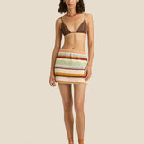Soleil Soleil Tyler Mini Skirt in Iris Crochet
