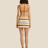 Soleil Soleil Tyler Mini Skirt in Iris Crochet
