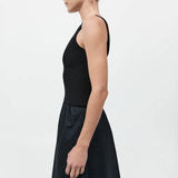 St Agni Bateau Cut Out Dress In Black