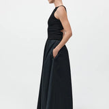 St Agni Bateau Cut Out Dress In Black