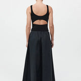 St Agni Bateau Cut Out Dress In Black