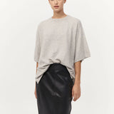 St Agni Cashmere Copain Tee In Grey Marle