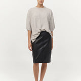 St Agni Cashmere Copain Tee In Grey Marle