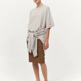 St Agni Cashmere Copain Tee In Grey Marle