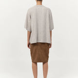 St Agni Cashmere Copain Tee In Grey Marle