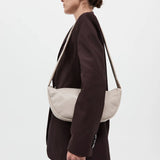 St Agni Soft Crescent Bag in Creme