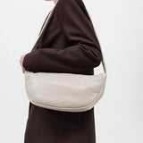 St Agni Soft Crescent Bag in Creme