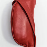 St Agni Soft Crescent Bag in Rosso