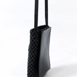 St Agni Lattice Contrast Sling Pouch in Black