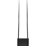 St Agni Lattice Contrast Sling Pouch in Black